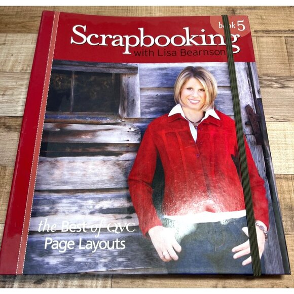 Scrapbooking Book 5 By Lisa Bearnson Spiral Bound Guide With Page Layouts & Idea - Picture 1 of 6